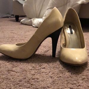 Nude and Black Heels